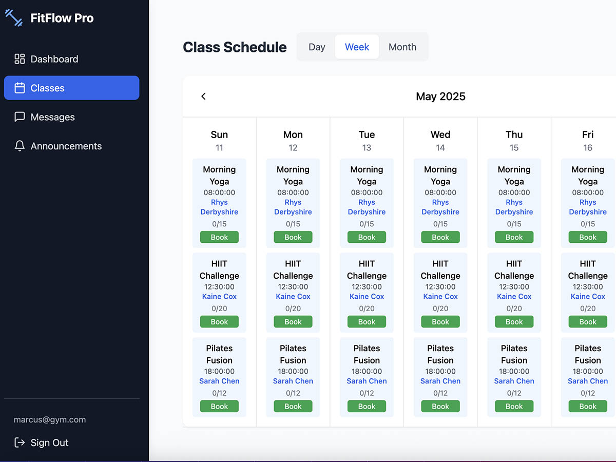 Gym Management App Gym Management App